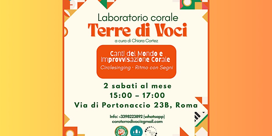 laboratorio corale TERRE DI VOCI