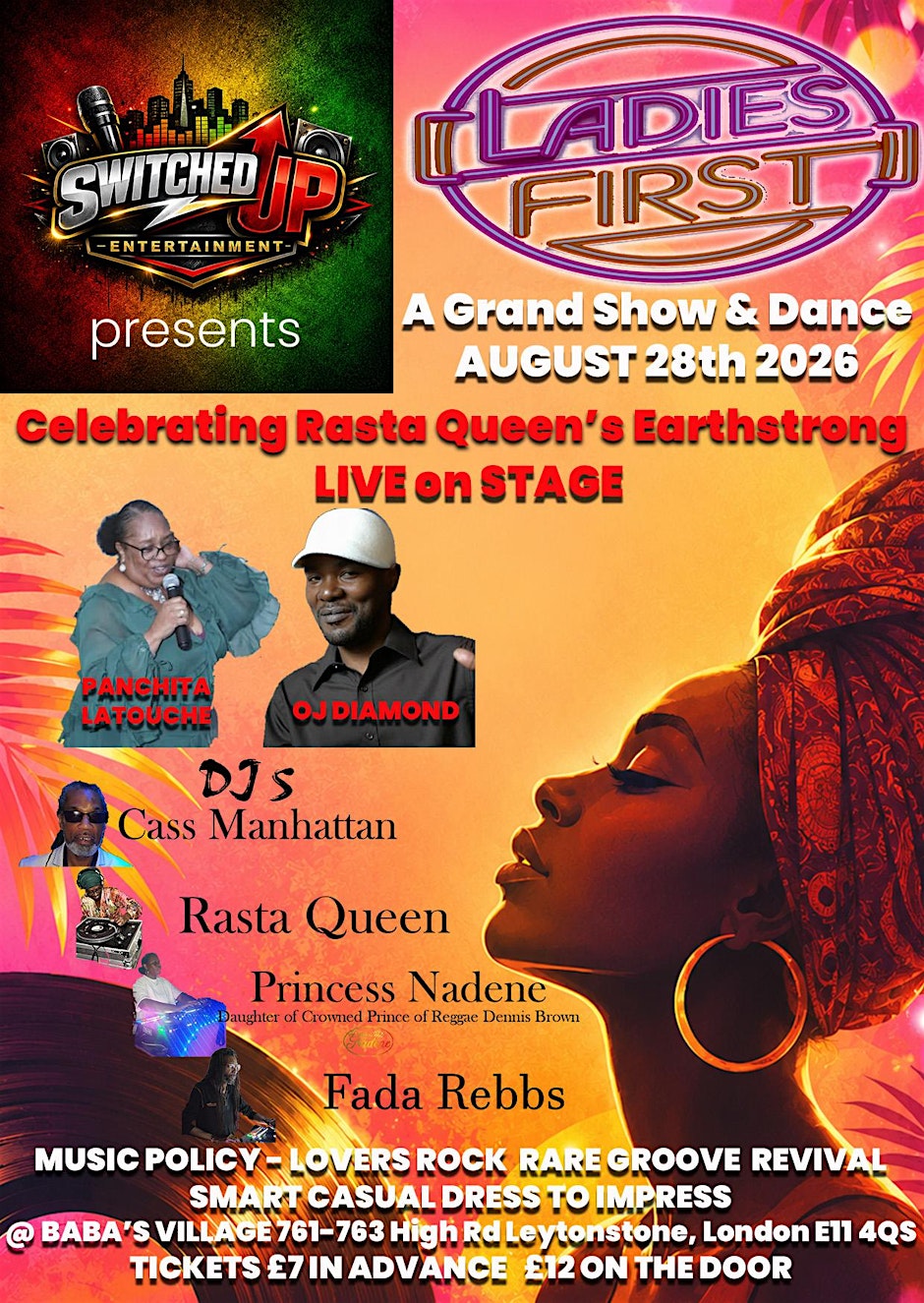 Ladies First celebrating Rasta Queen's Earthstrong