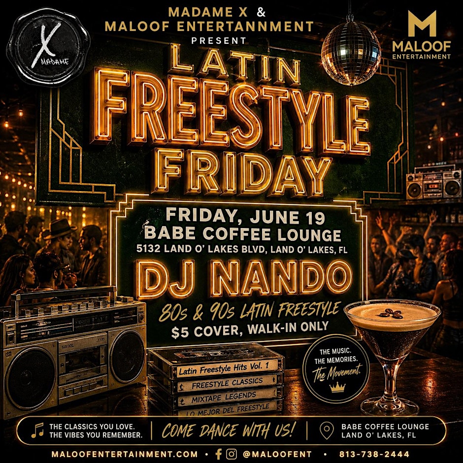 Latin Freestyle Friday | DJ Nando | Land O' Lakes FL | June 19