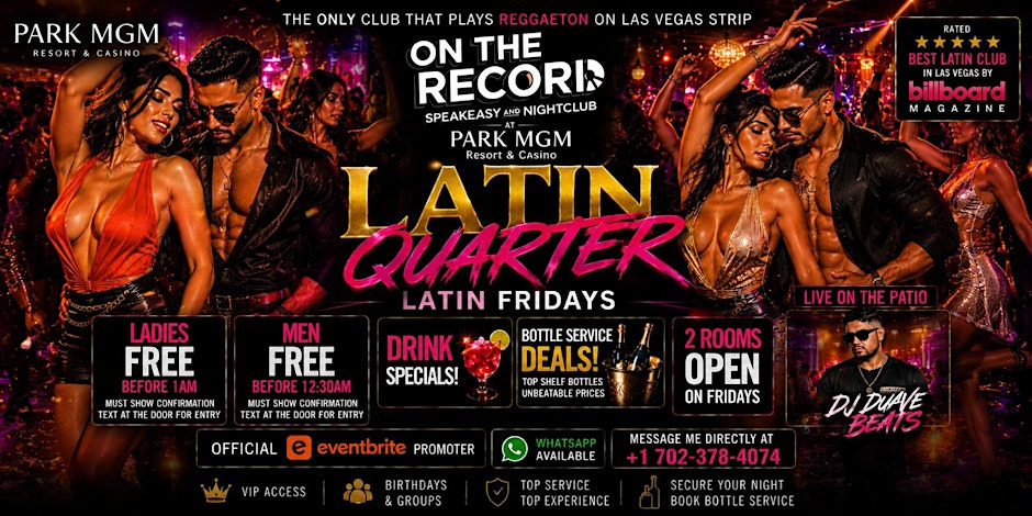 LATIN FRIDAYS AT PARK MGM