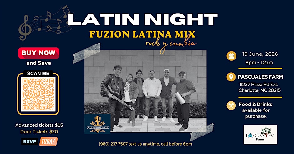 Latin Night  with Fuzion Latina Mix Rock y Cumbia