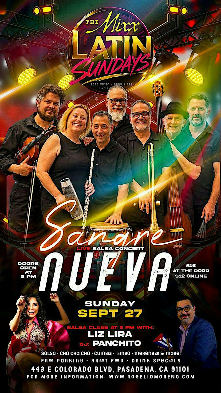 Latin Sundays LIVE SALSA Band Sangre Nueva