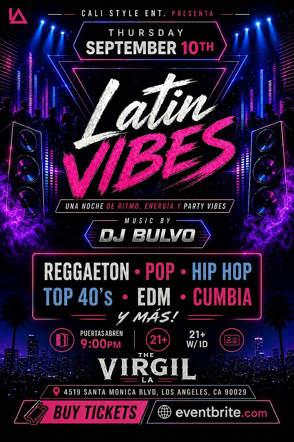 LATIN VIBES NIGHT!!
