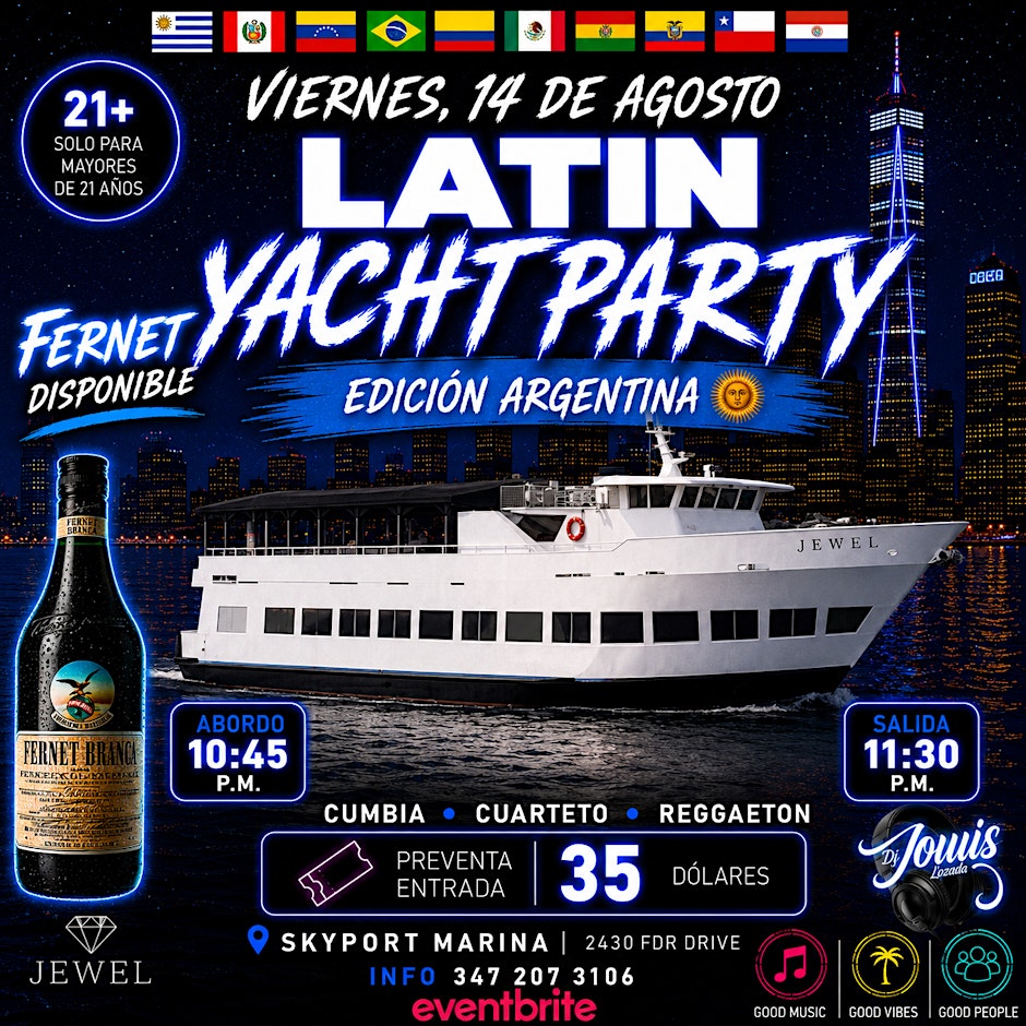 Latin Yacht Party | Edición Argentina | Cumbia, Cuarteto y Reggaetón