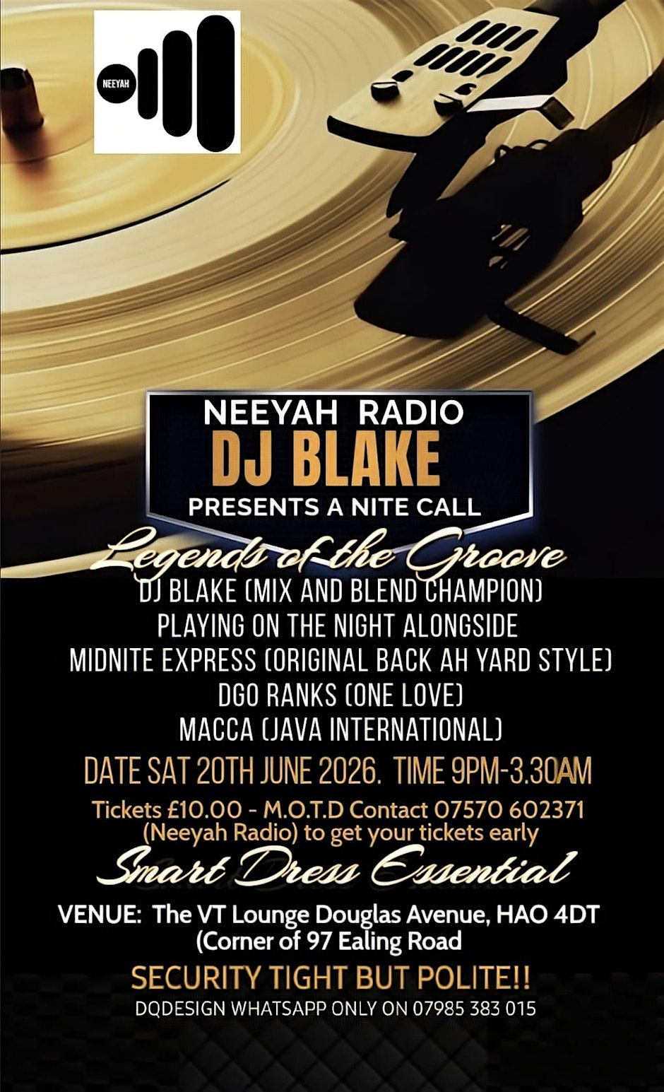 Legends Of The Groove a Neeyah Radio Promition