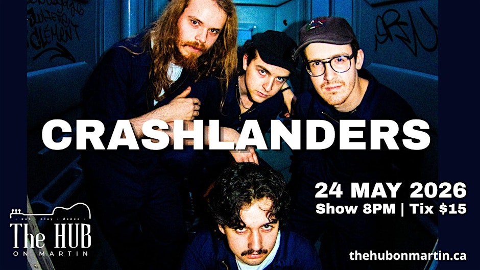 Live music @ The Hub On Martin featuring -CRASHLANDERS