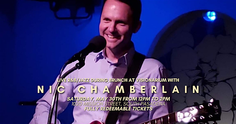 Live R&B/Jazz During Brunch at Visionarium with Nic Chamberlain ✨