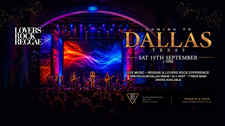 Lovers Rock Reggae - DALLAS - Sat 19th Sept