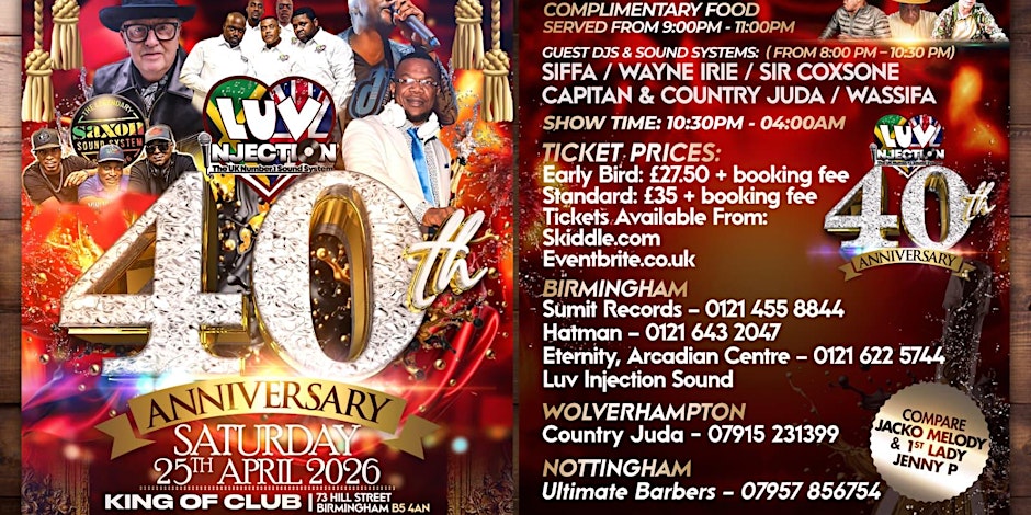 Luv Injection 40th Anniversary