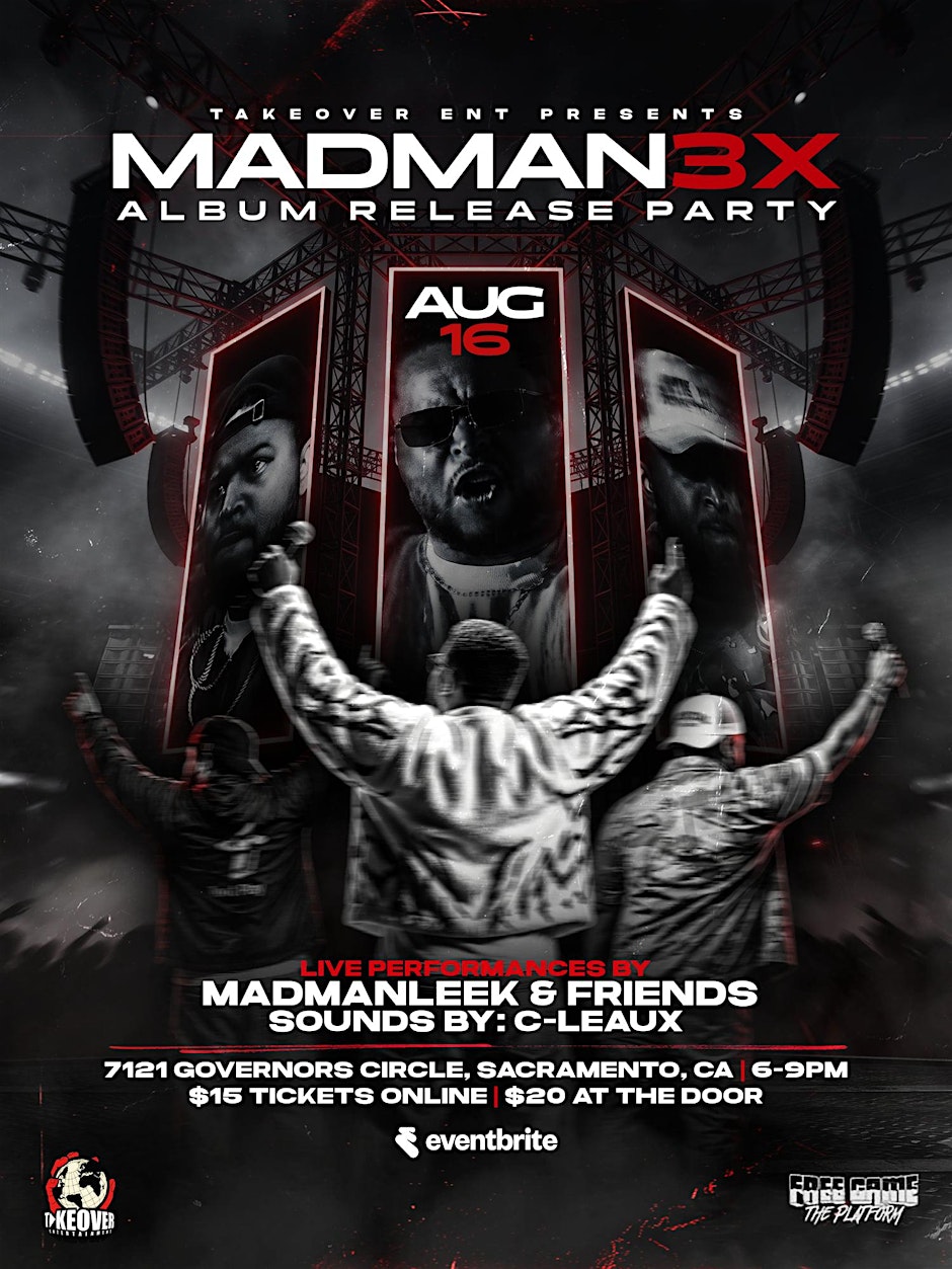 MADMAN3X Album Release Party: MADMAN LEEK & FRIENDS