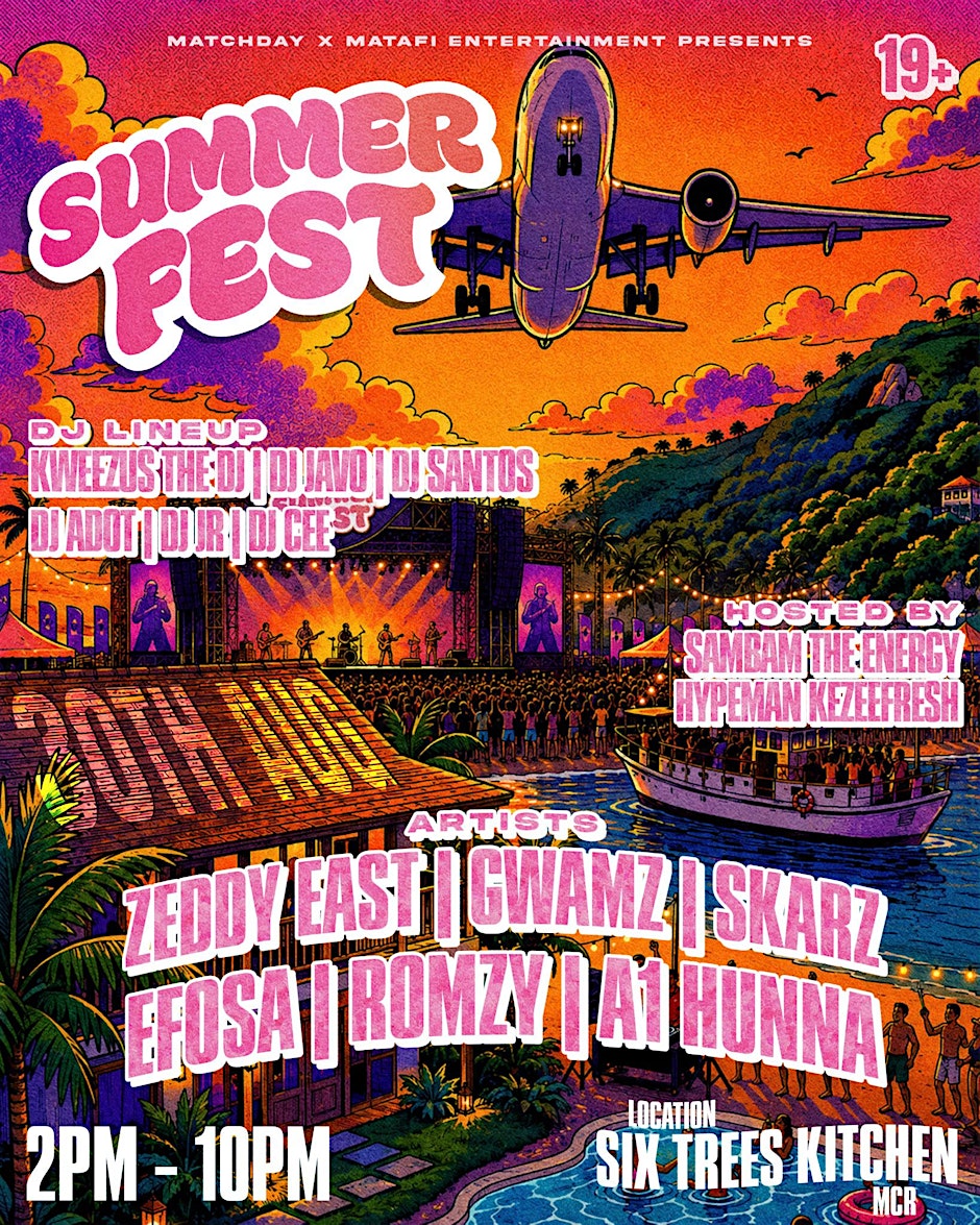 MANCHESTER SUMMER FEST 2026 - Zeddy East, Gwamz & More