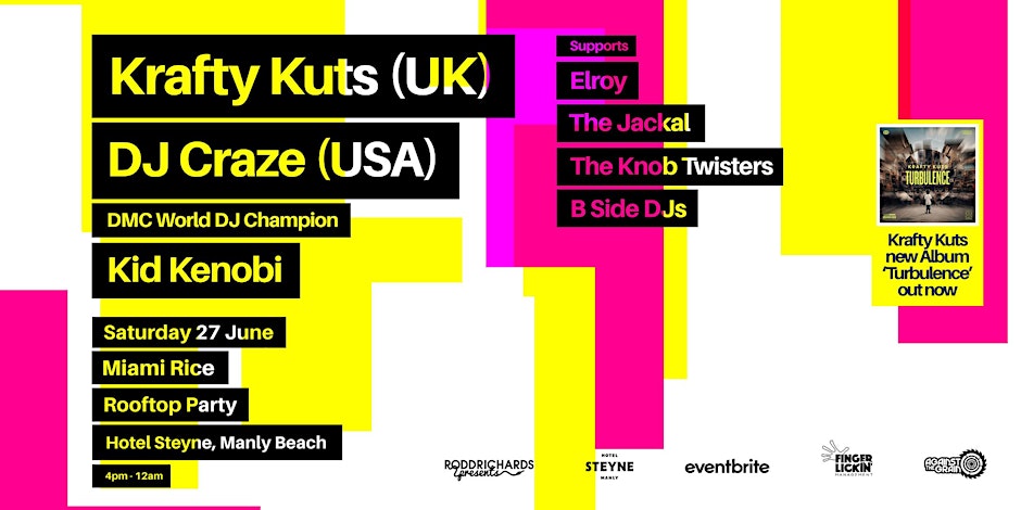 Manly Beach Rooftop Party ft. KRAFTY KUTS & DJ CRAZE