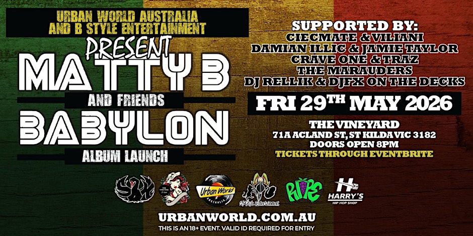 Matty B & Friends "BABYLON" Album Launch
