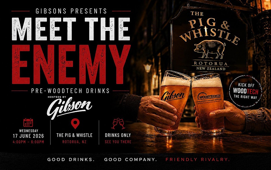 "Meet the Enemy" WoodTECH warm-up with Gibson's in NZ