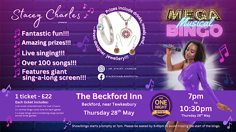 ⭐MEGA⭐ Musical Bingo at The Beckford Inn (Tewkesbury, Gloucestershire)