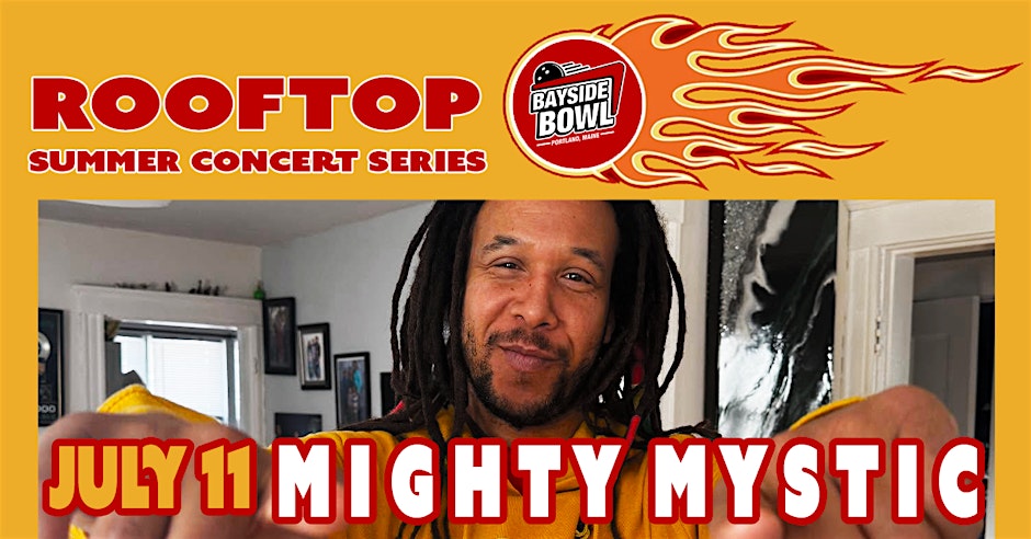 Mighty Mystic (acoustic show) live on the Bayside Bowl Roof | all-ages