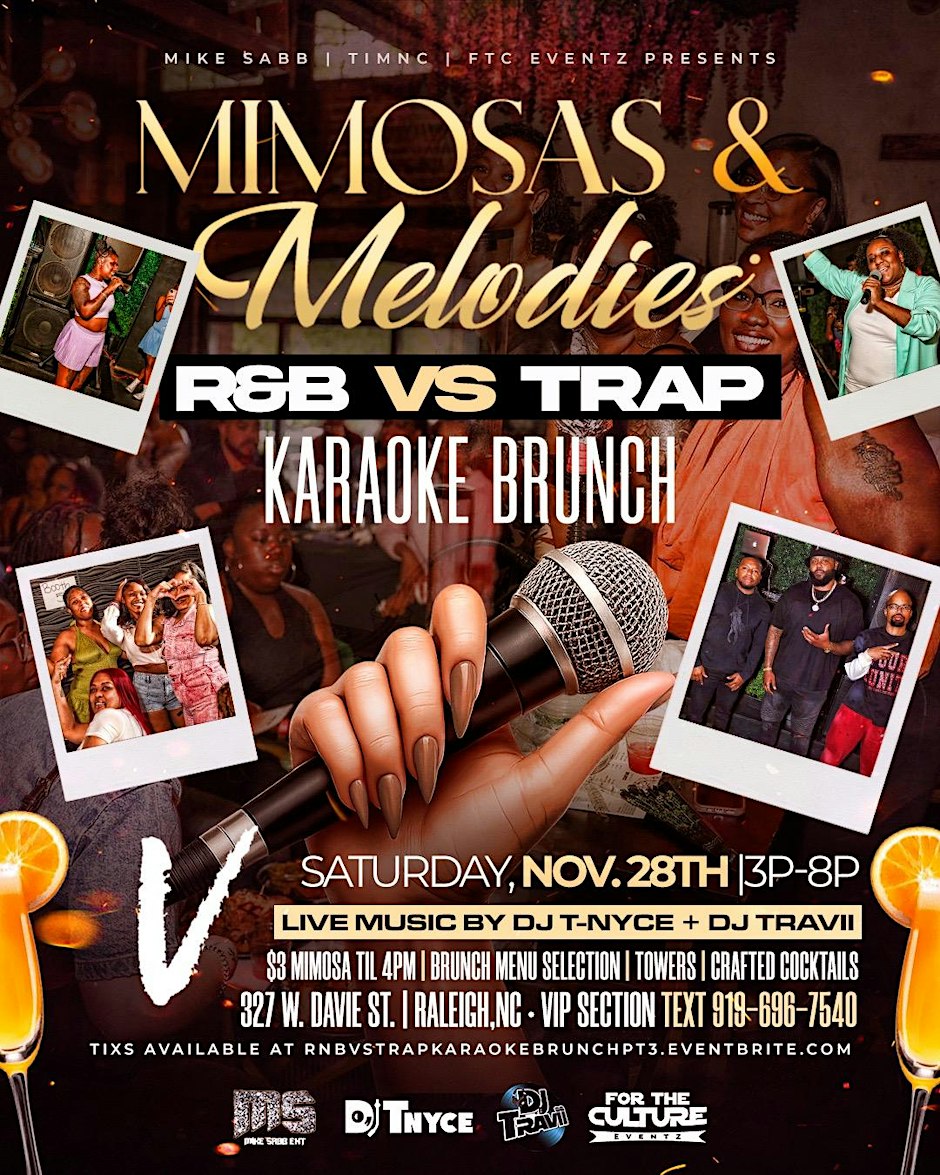 Mimosas N Melodies: RnB vs Trap Karaoke Brunch
