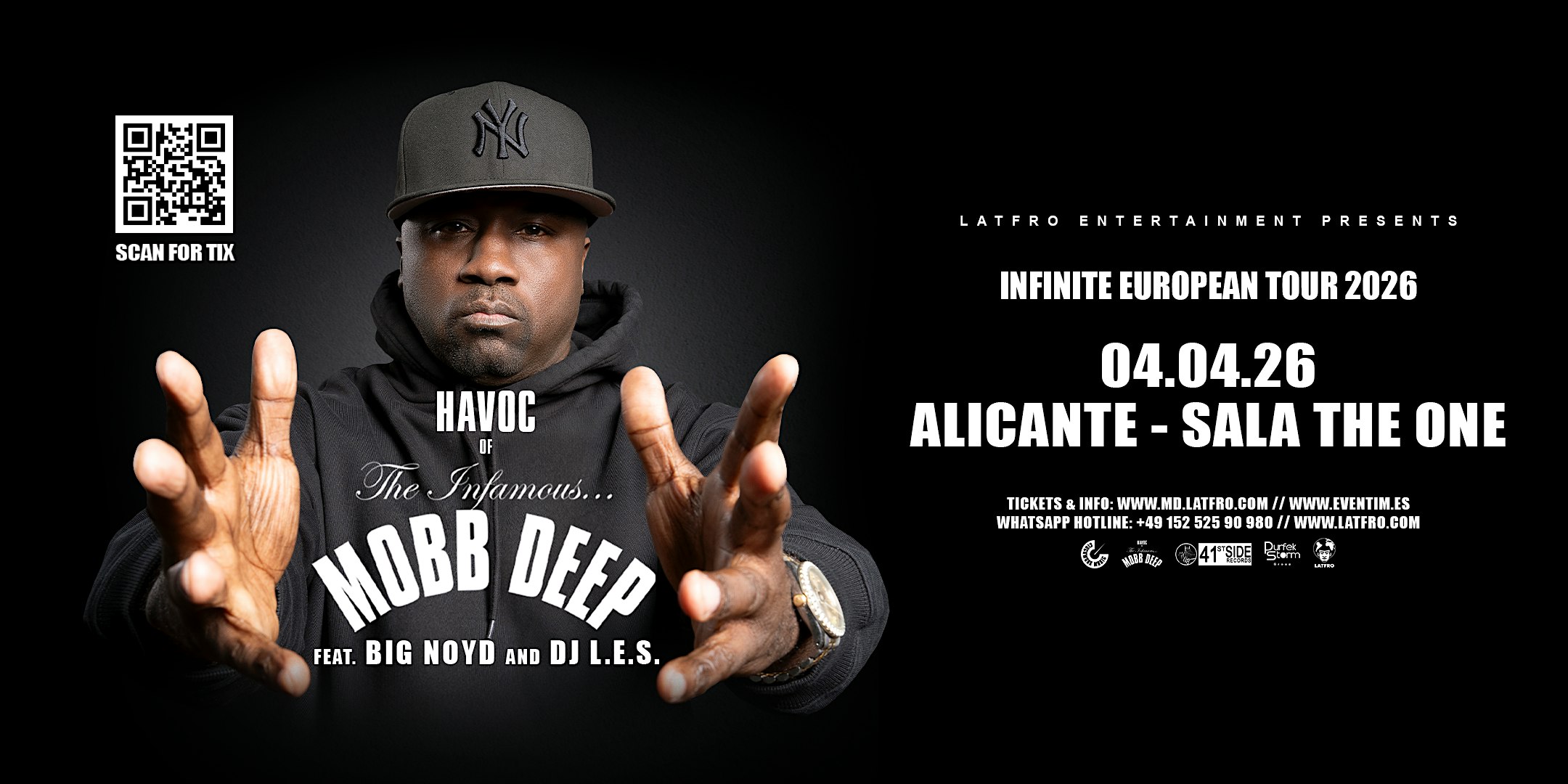 Mobb Deep Havoc feat. Big Noyd, DJ.L.E.S. Live in Alicante Flyer