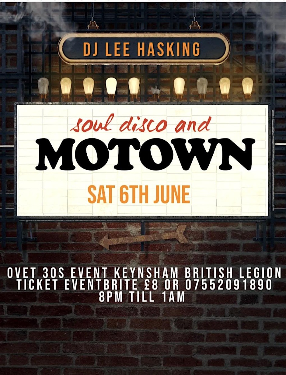 Motown soul disco  for over 30.s