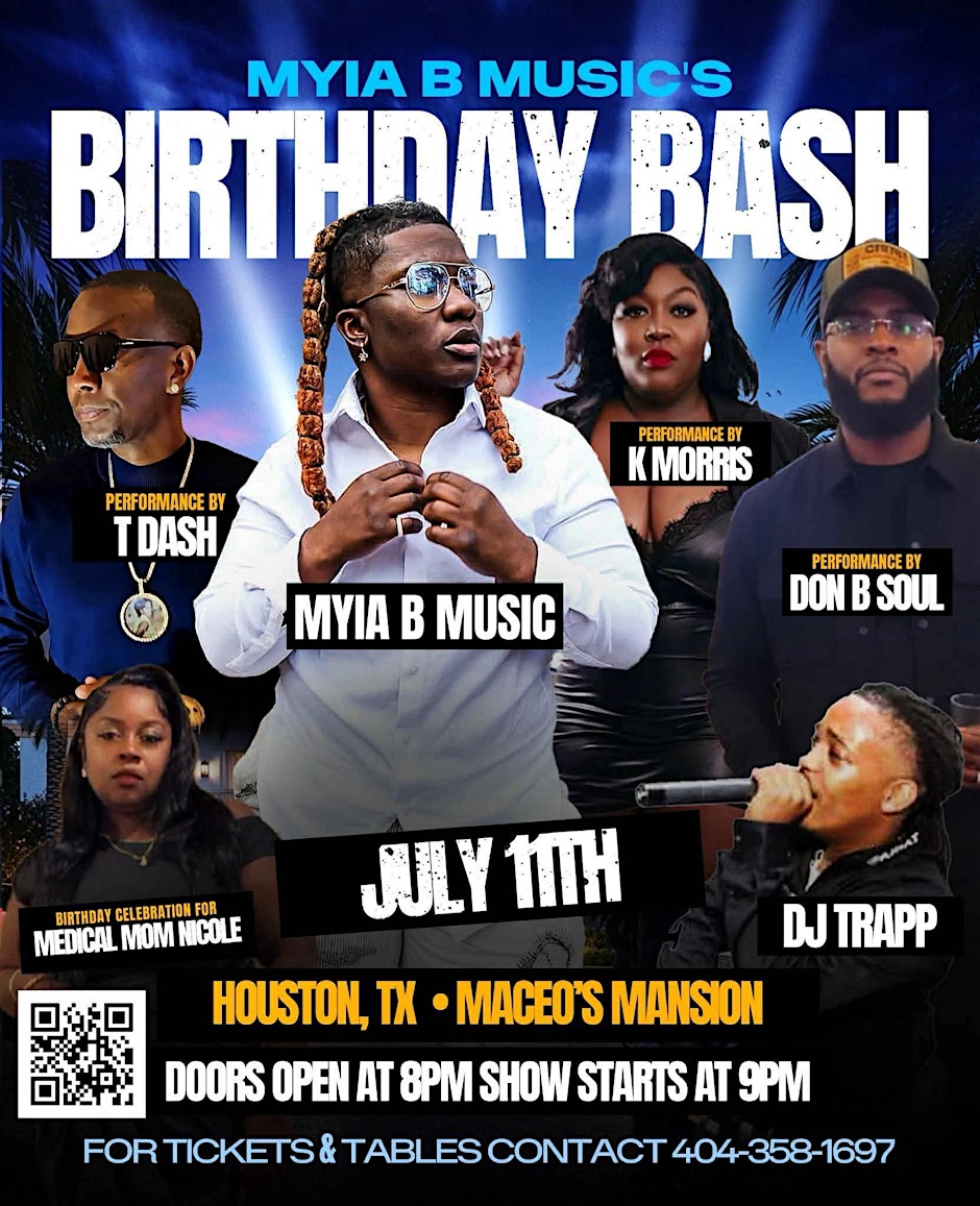 MYIA B MUSIC BIRTHDAY  BASH