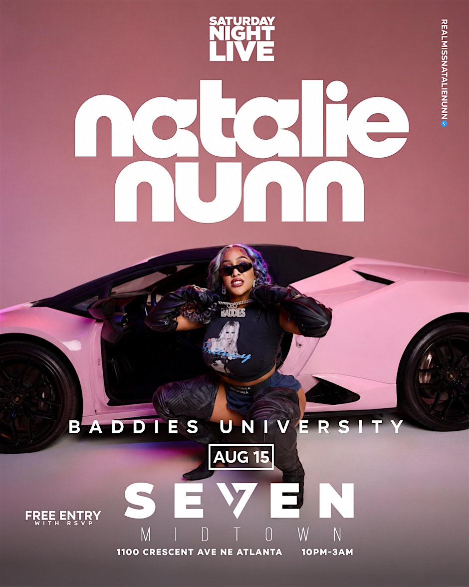 NATALIE NUNN HOST THE #1 MIDTOWN LOUNGE IN ATLANTA :SATURDAY NIGHT LIVE