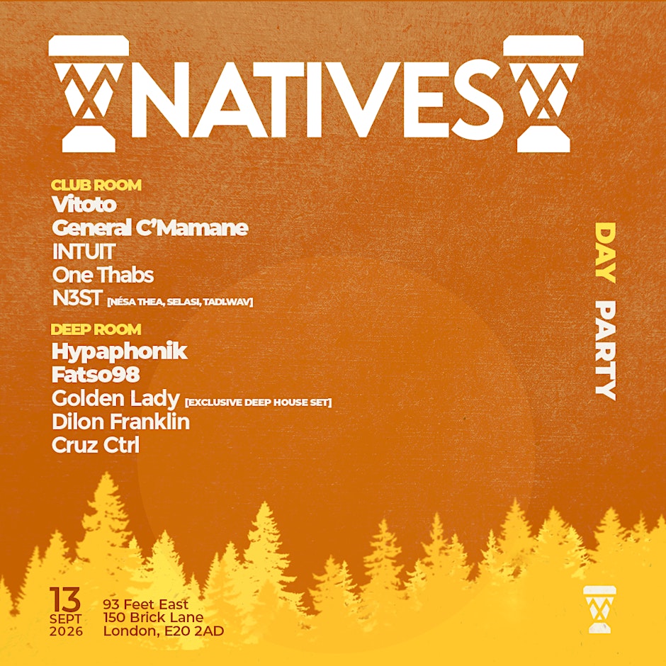 NATIVES: Summer Closing Day Party w/ Vitoto, General C'Mamane, Hypaphonik