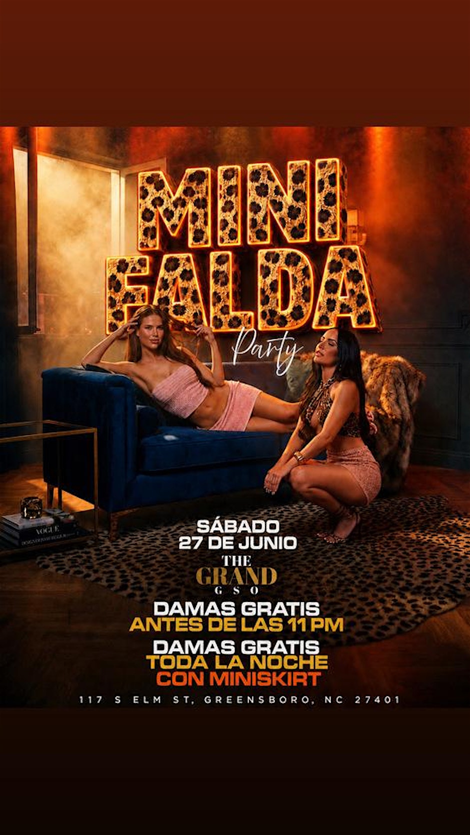NC Latin Party Presents Mini Falda Party @ The Grand GSO
