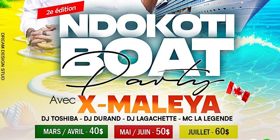 NDOKOTI BOAT PARTY 2 – Afro Boat Party with X-Maleya Live Flyer