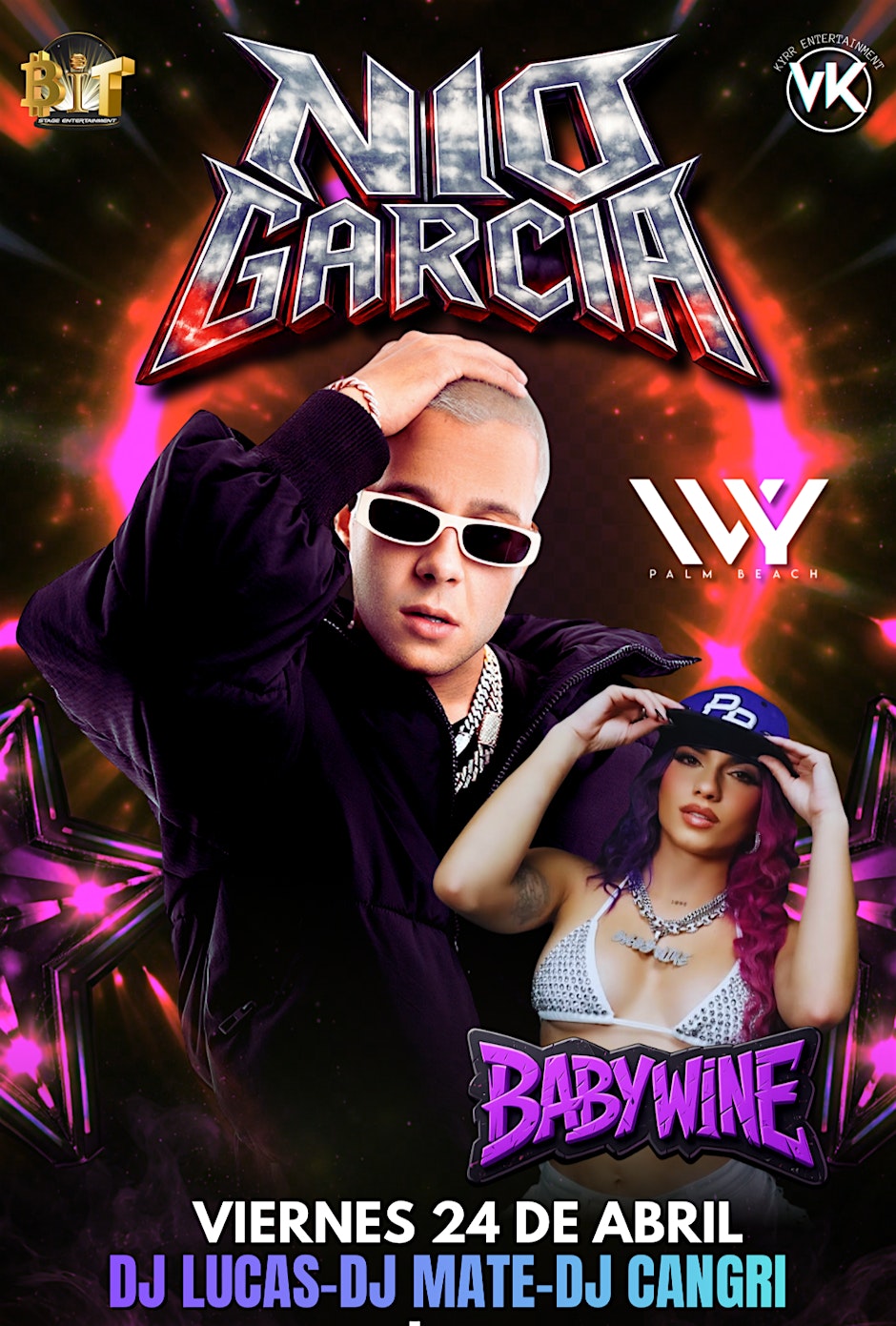 Nio Garcia LIVE in Concert with special guest Babywine. 18+ Event