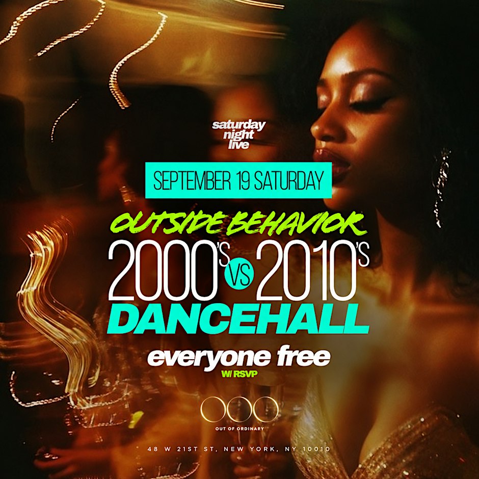 NYC Saturday Night Live Party OOO Hip hop RNB Soca Reggae Birthdays