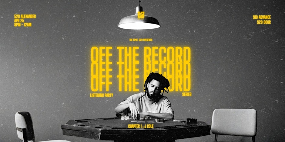 OFF THE RECORD : J COLE (Listening Party)