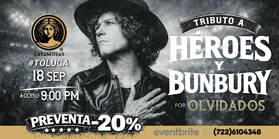 OLVIDADOS | Tributo Bunbury & Héroes del Silencio