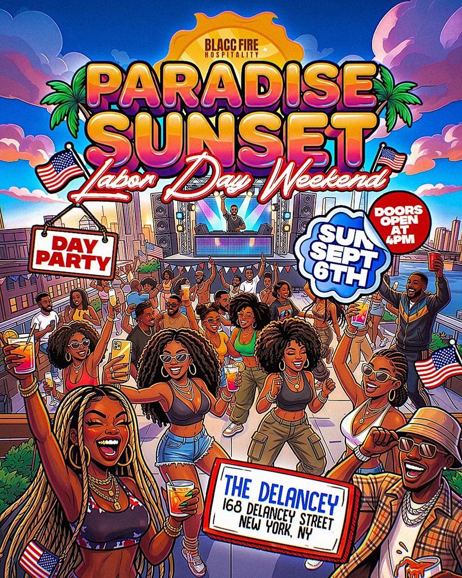 Paradise Sunet Labor Day Weekend  Rooftop Day Party