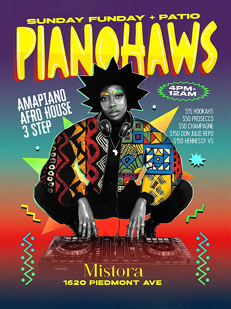 PIANOHAWS   * Your Sunday Funday + Patio *