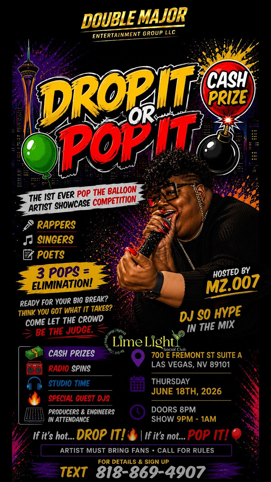Pop The Balloon Artist Competition Calling All Singers•Rappers•Poets