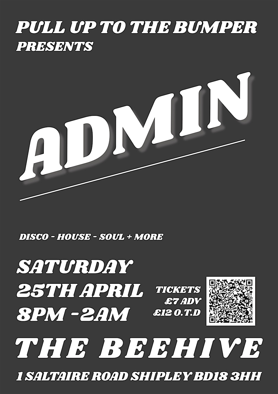 PULL UP TO THE BUMPER - ADMIN