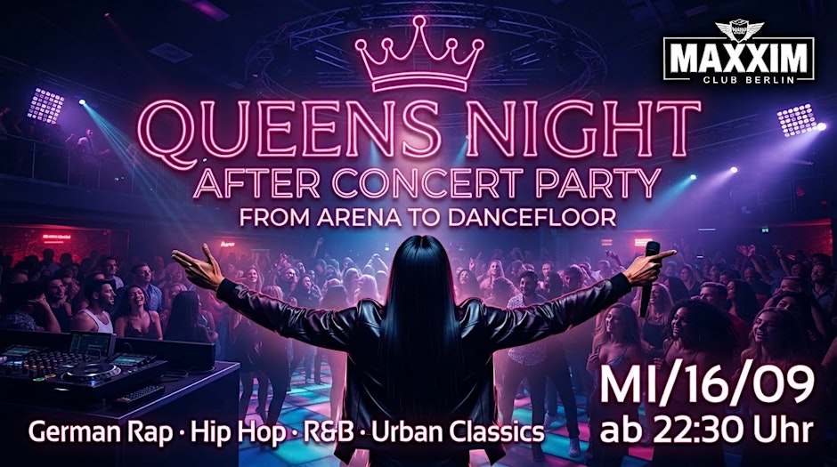 QUEENS NIGHT – AFTER CONCERT PARTY