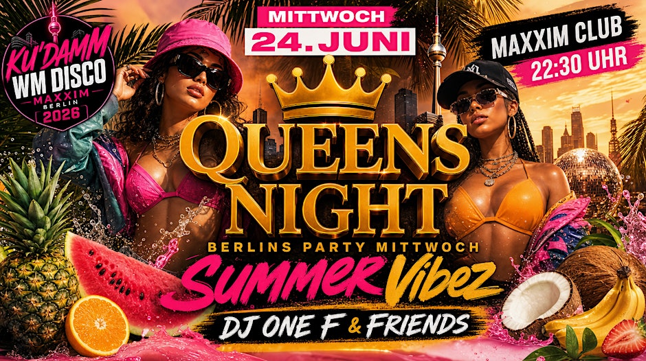 Queens Night Summer Vibes Flyer