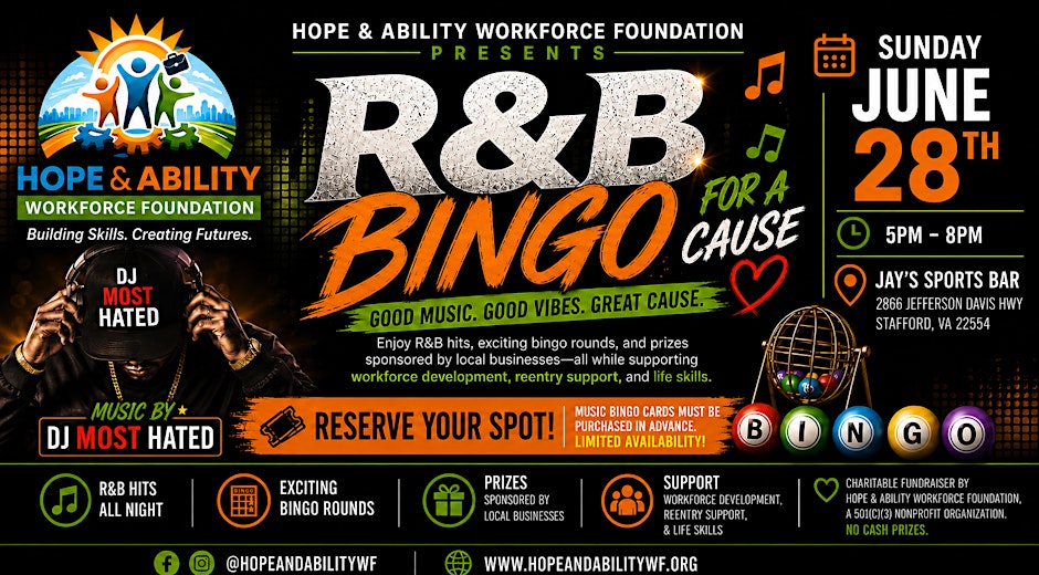 R&B Bingo For A Cause