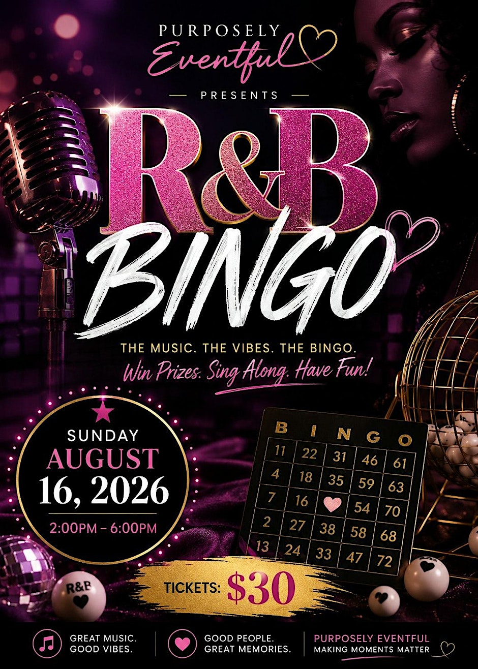 R&B Bingo:The Music, The Vibes, The Bingo
