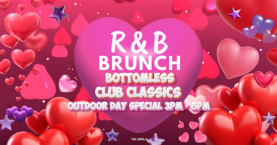 R&B BRUNCH OUTDOOR PARTY (3-8PM) SAT 6  JUNE BIRMINGHAM