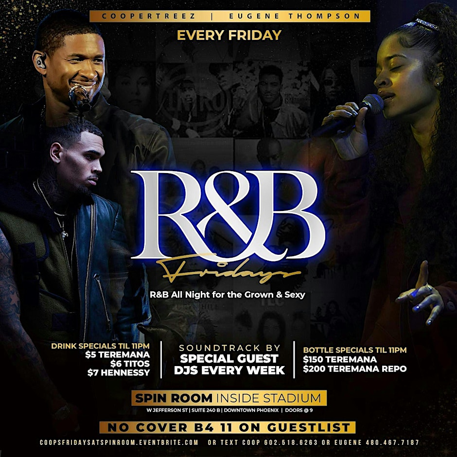R&B FRIDAYS @ SPIN ROOM