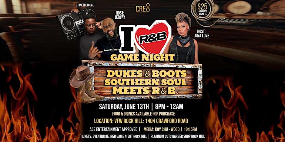 R&B GAME NIGHT - ROCK HILL : JUNE