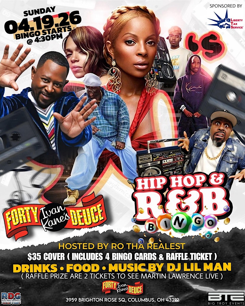 R&B/HIP- HOP BINGO: Win tix to see MARTIN LAWRENCE Live!