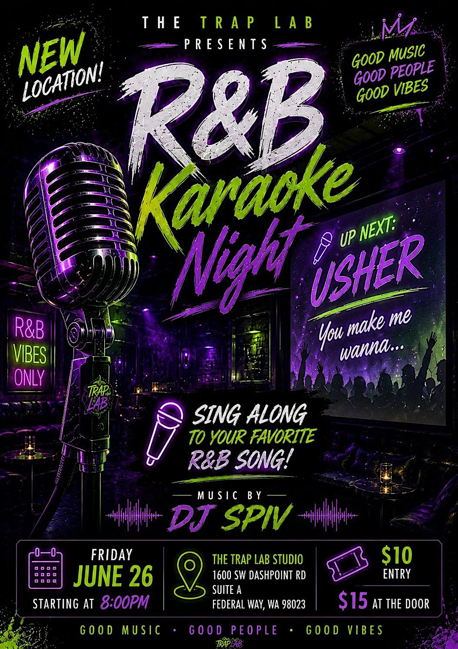 R&B Karaoke Night  @ The Trap