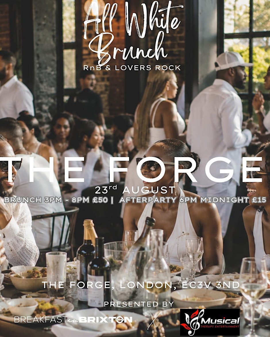 R&B & Lovers Rock All White Brunch | London’s Ultimate Summer Day Party