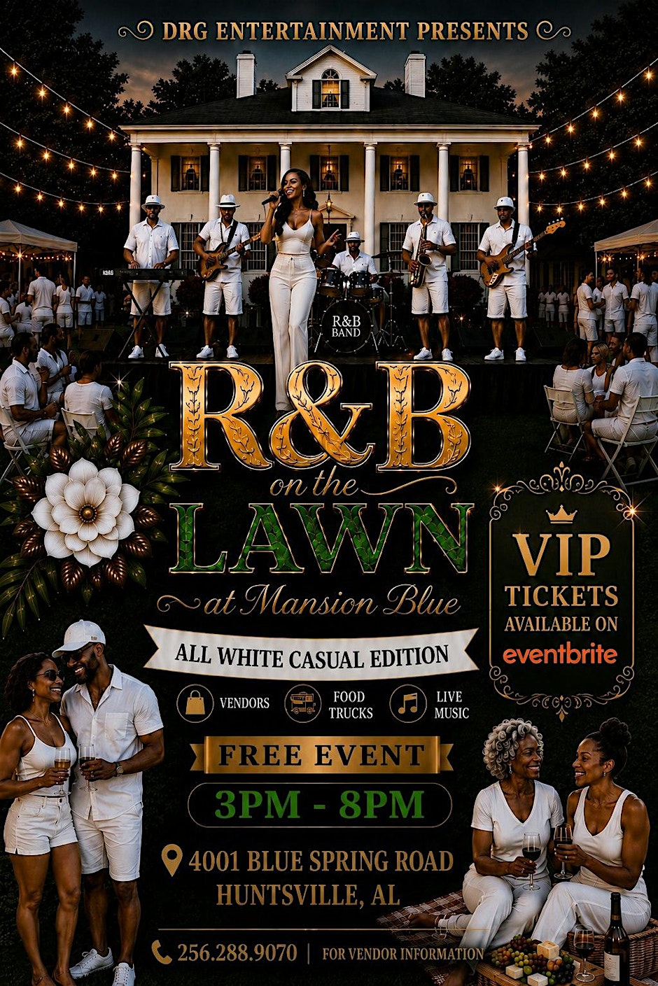 R & B on the Lawn- All White Casual Edition