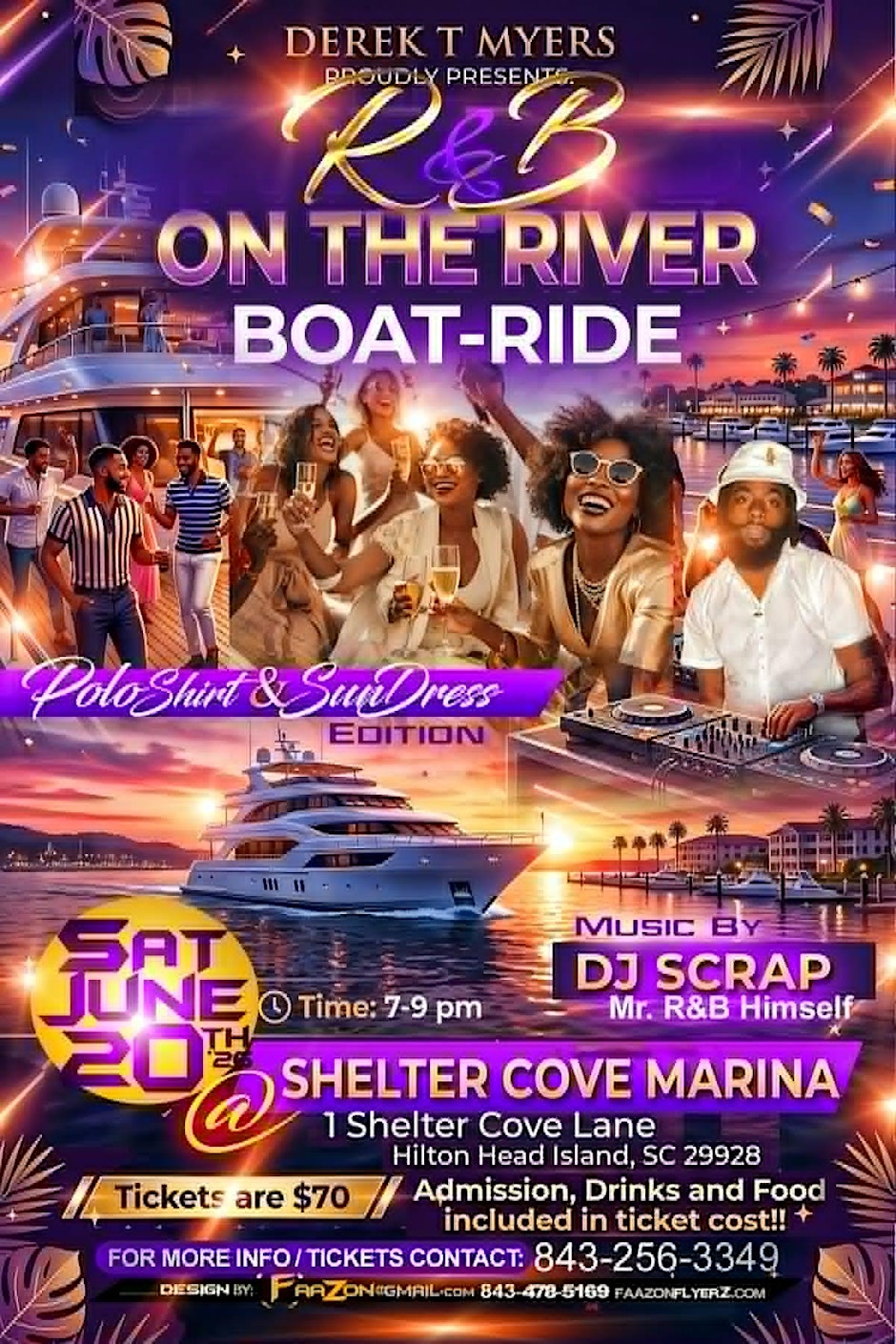 R&B On The River Boat-Ride | The Polo Shirt & Sundress Edition
