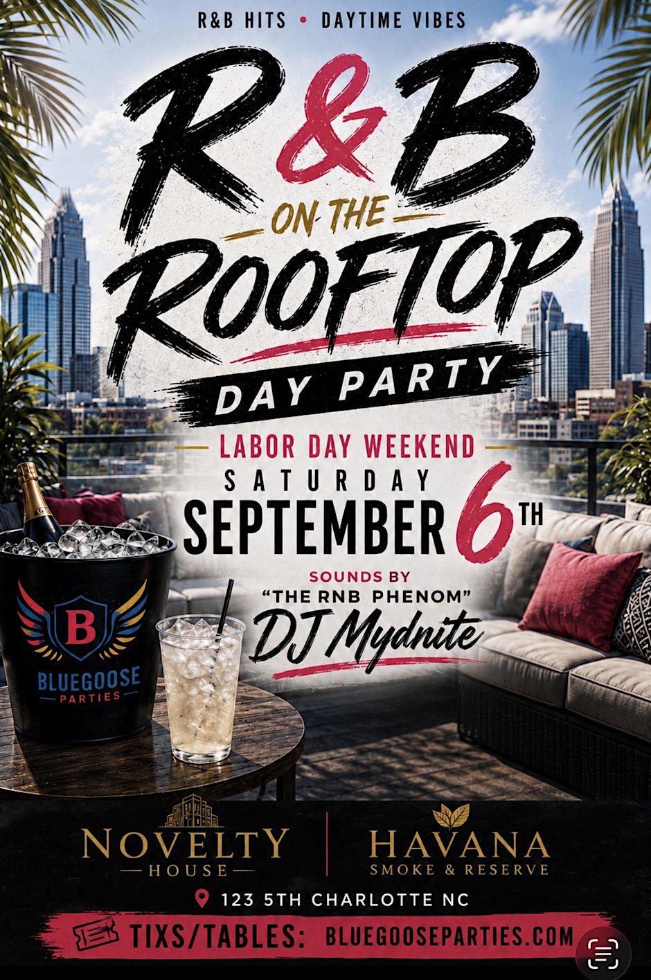 R &  B on the Rooftop Labor Day Weekend