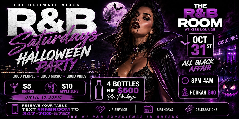 R&B Saturdays Halloween party  ( The Sexiest R&B Party in Queens )